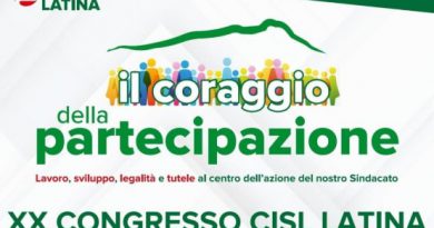 Mercoledì 12 e giovedì 13 marzo al teatro D’Annunzio il XX Congresso della Cisl di Latina.