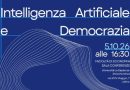 INTELLIGENZA ARTIFICIALE E DEMOCRAZIA: A LATINA IL 5 OTTOBRE 2026 ORE 16:30 PRESSO SALA CONFERENZE DELLA FACOLTA’ DI ECONOMIA LA SAPIENZA POLO DI LATINA